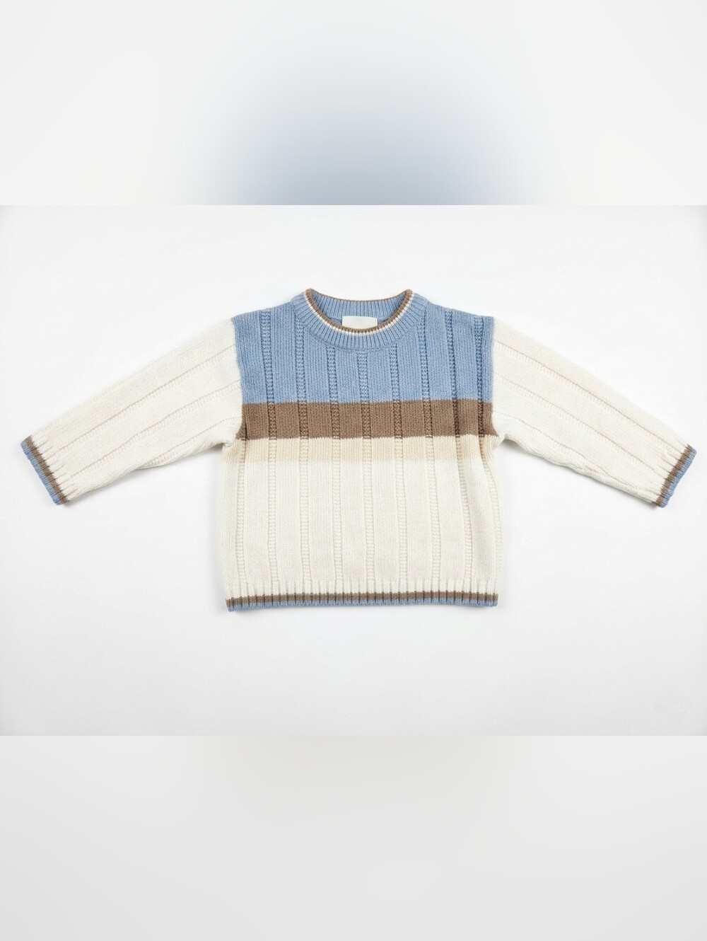 Vintage BT Kids Boys Toddler Knit Sweater 2T Y2K Ribbed Colorblock Knit Design